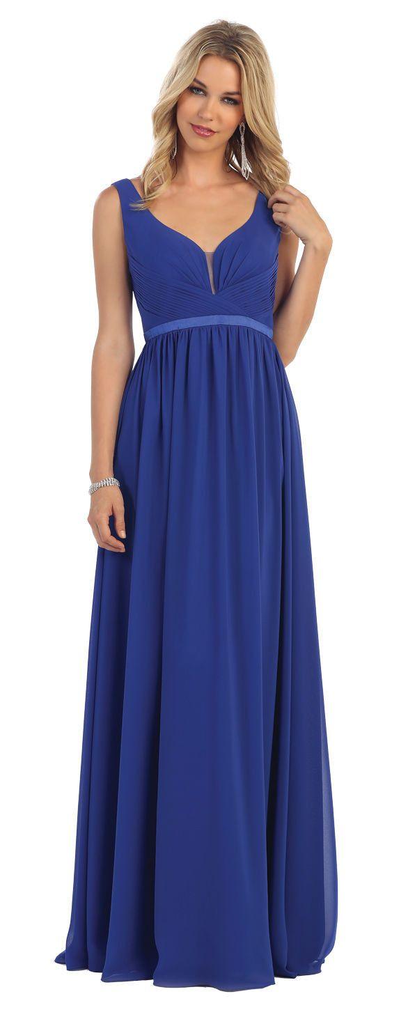 Long Bridesmaids Formal Dress - The Dress Outlet May Queen