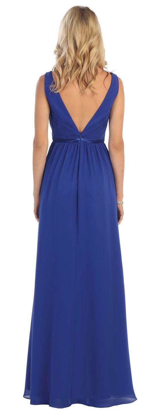 Long Bridesmaids Formal Dress - The Dress Outlet May Queen