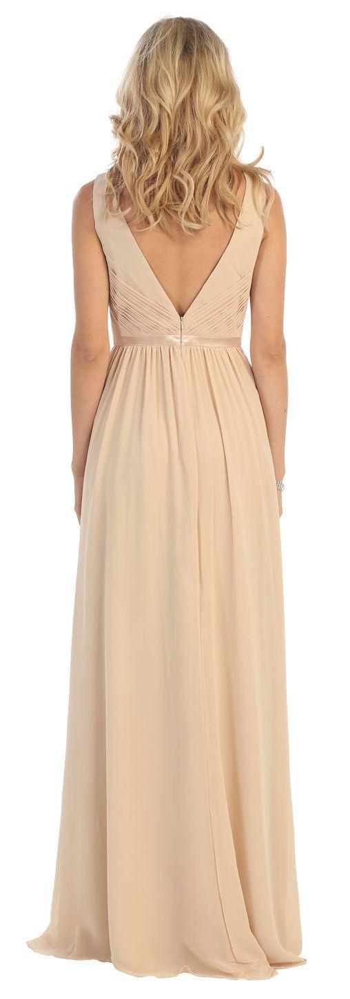 Long Bridesmaids Formal Dress - The Dress Outlet May Queen