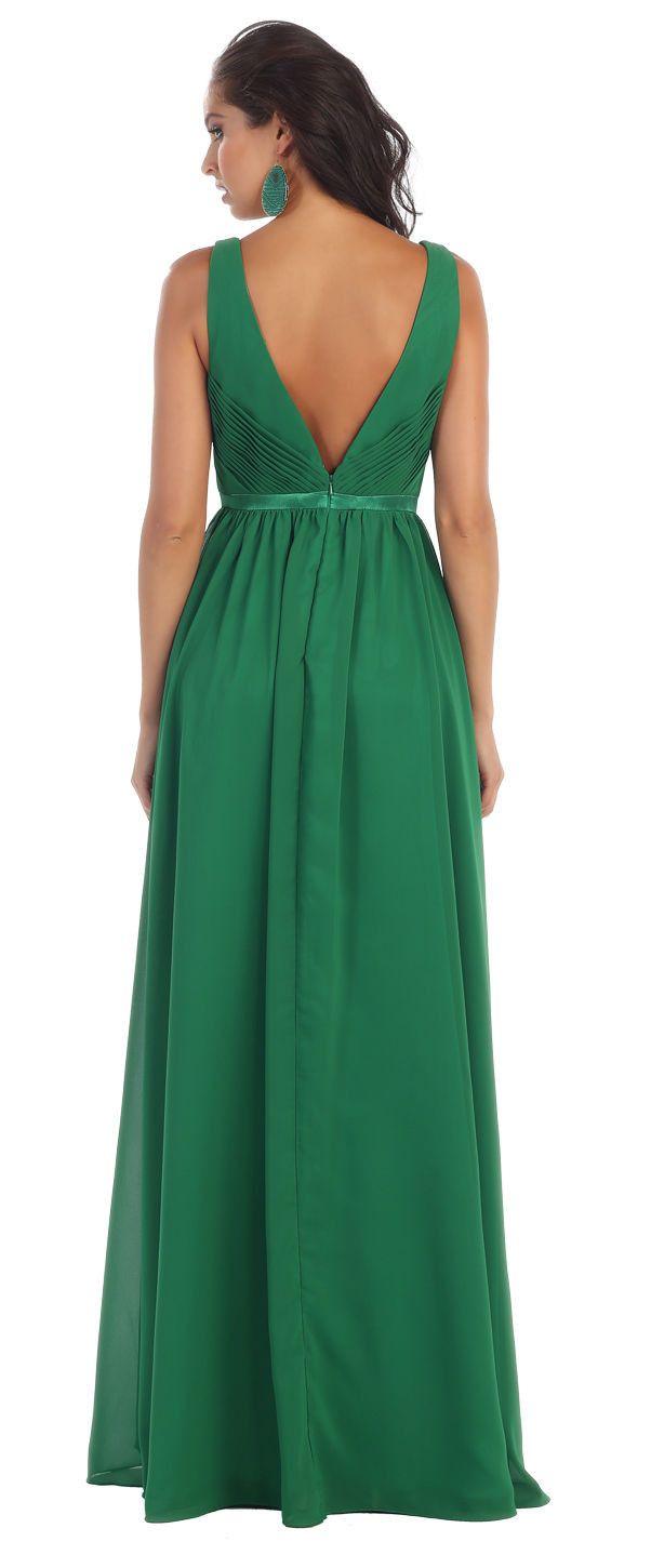 Long Bridesmaids Formal Dress - The Dress Outlet May Queen
