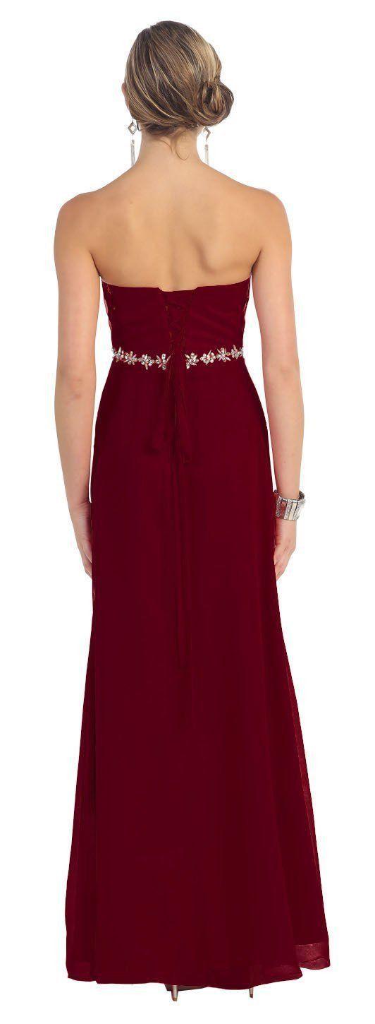 Long Bridesmaids Prom Plus Size Formal Dress - The Dress Outlet May Queen