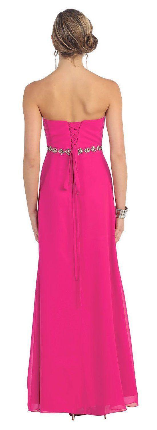 Long Bridesmaids Prom Plus Size Formal Dress - The Dress Outlet May Queen