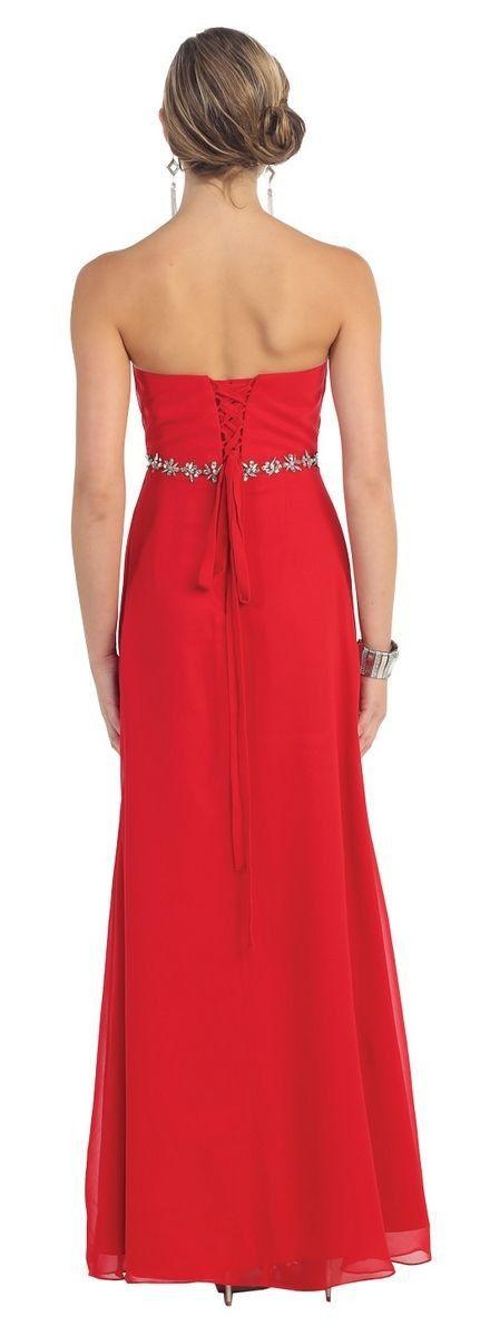 Long Bridesmaids Prom Plus Size Formal Dress - The Dress Outlet May Queen