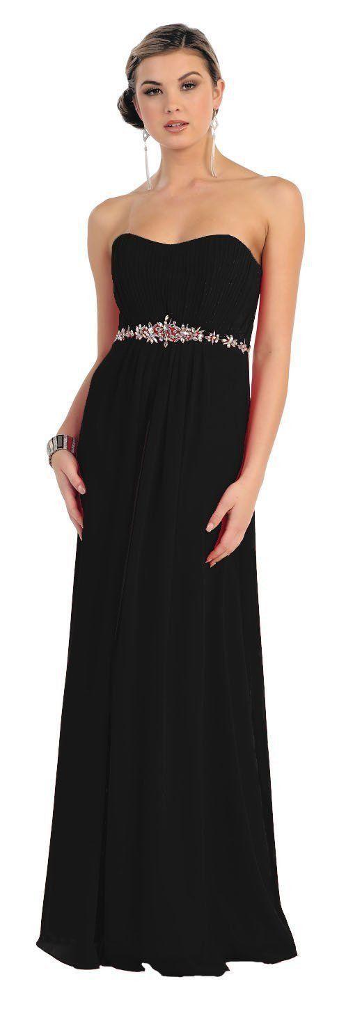 Long Bridesmaids Prom Plus Size Formal Dress - The Dress Outlet May Queen