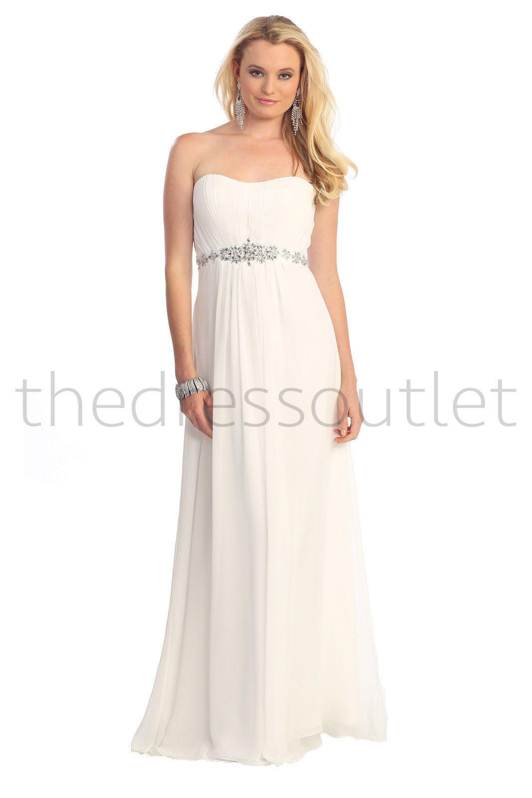 Long Bridesmaids Prom Plus Size Formal Dress - The Dress Outlet May Queen
