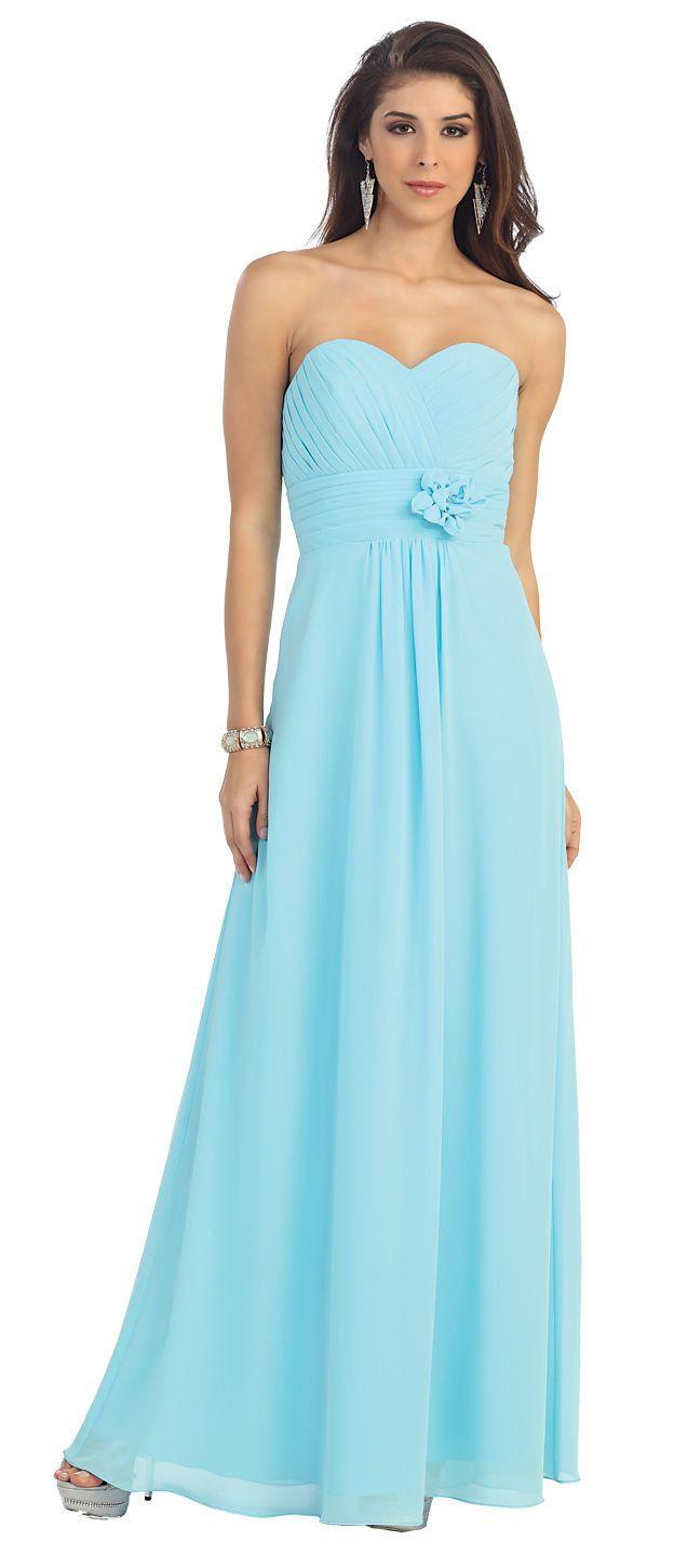Long Chiffon Plus Size Bridesmaid Formal Evening Dress - The Dress Outlet May Queen