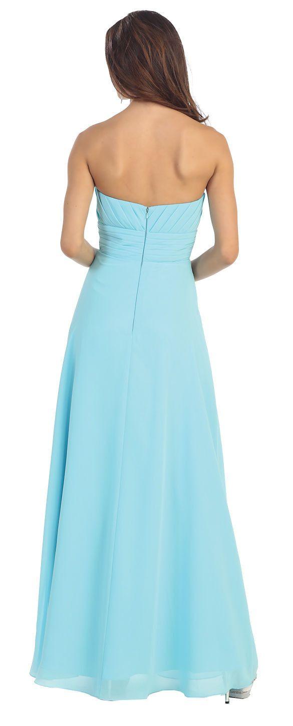 Long Chiffon Plus Size Bridesmaid Formal Evening Dress - The Dress Outlet May Queen