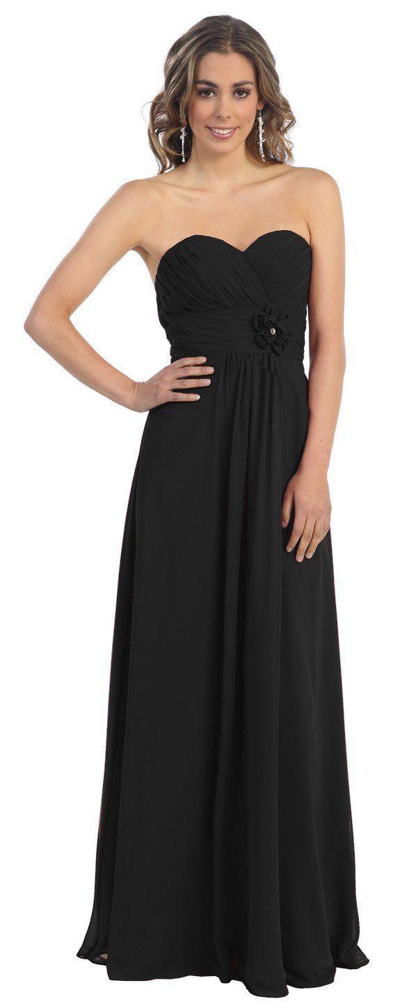 Long Chiffon Plus Size Bridesmaid Formal Evening Dress - The Dress Outlet May Queen