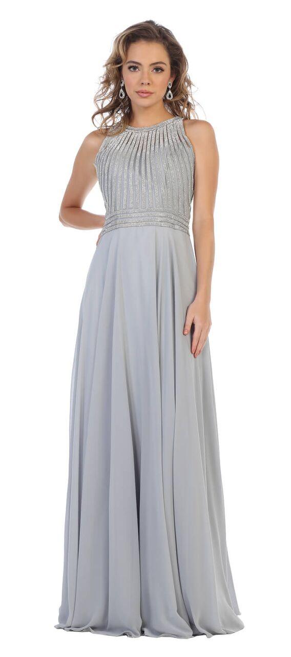 Long Chiffon Prom Dress Formal Gown - The Dress Outlet May Queen