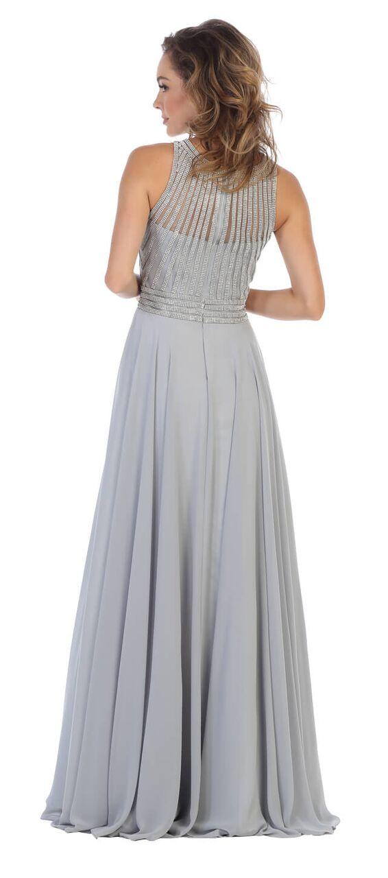 Long Chiffon Prom Dress Formal Gown - The Dress Outlet May Queen