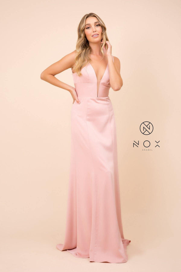 Long Deep V Prom Dress Evening Gown Sale