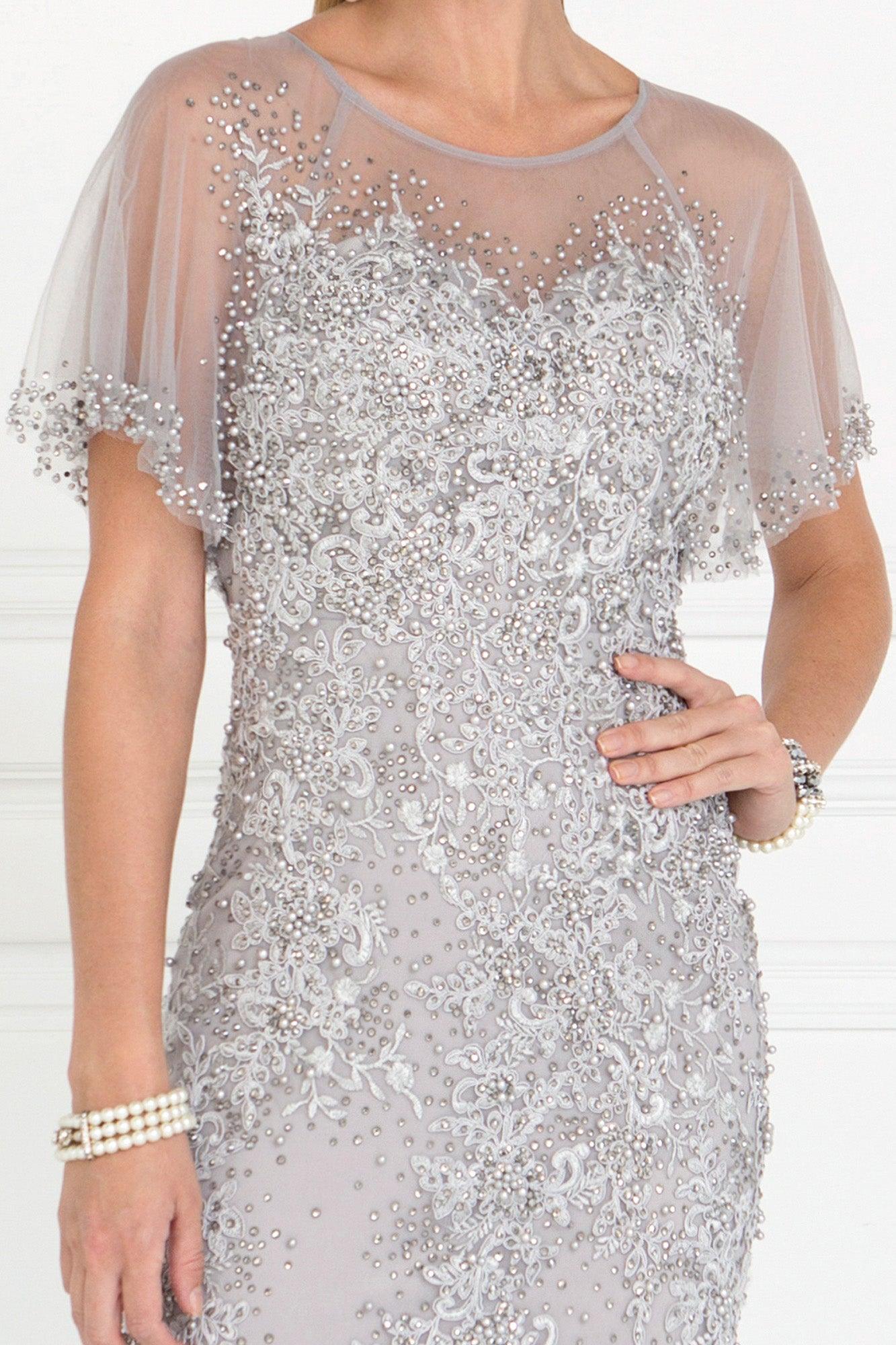 Long Dress Formal Evening All Lace Gown - The Dress Outlet Elizabeth K