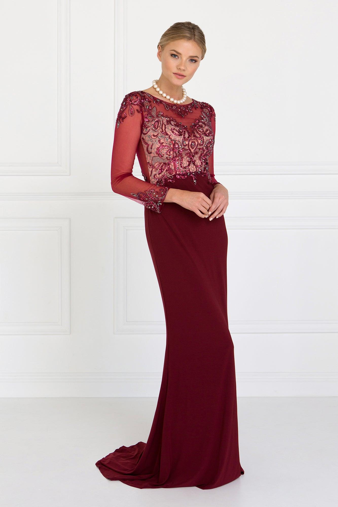 Long Evening Gown Mother of the Bride Dress