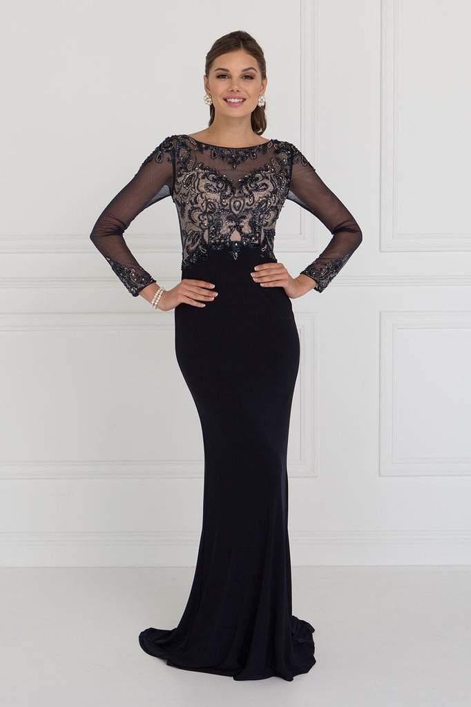 Long Evening Gown Mother of the Bride Dress - The Dress Outlet Elizabeth K