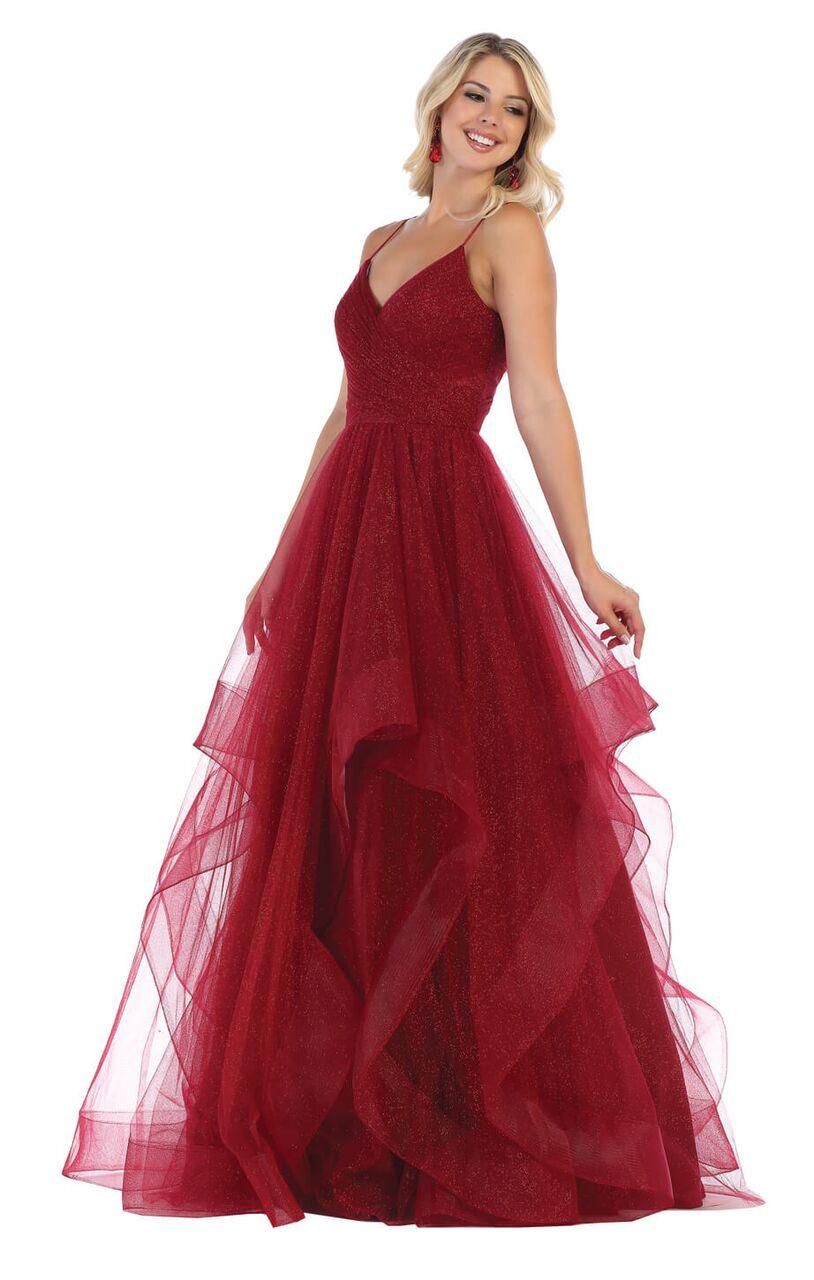Long Evening Party Formal Ball Gown Prom Dress - The Dress Outlet May Queen