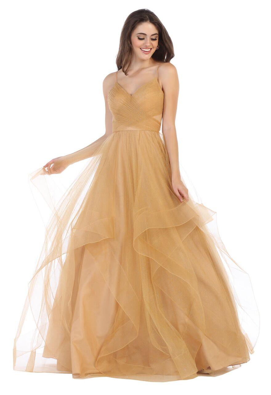 Long Evening Party Formal Ball Gown Prom Dress - The Dress Outlet May Queen