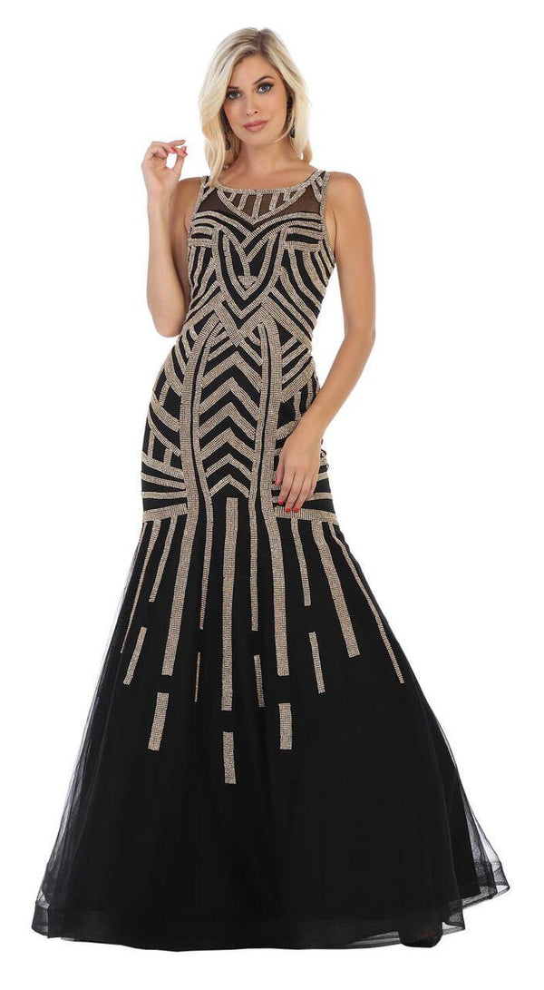 Long Evening Prom Dress Formal Mermaid Gown