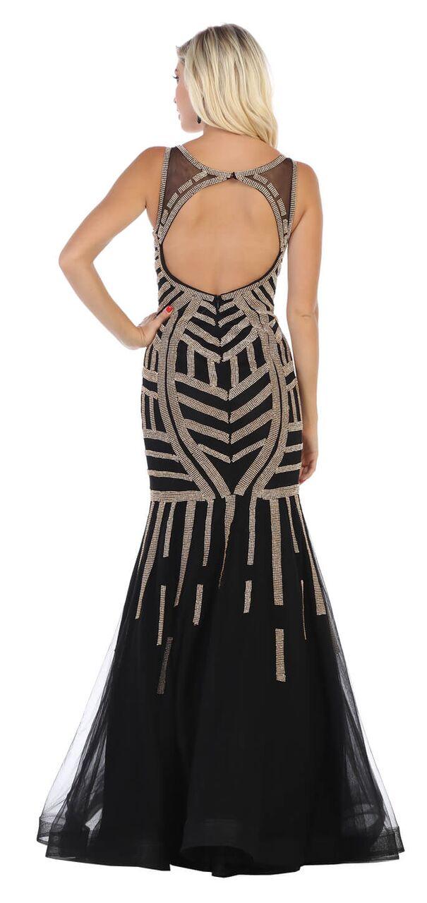 Long Evening Prom Dress Formal Mermaid Gown - The Dress Outlet May Queen