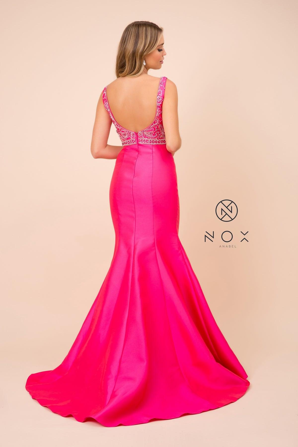 Long Fitted Formal Gown Mermaid Prom Dress