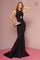 Long Fitted Keyhole Formal Evening Prom Dress - The Dress Outlet Elizabeth K