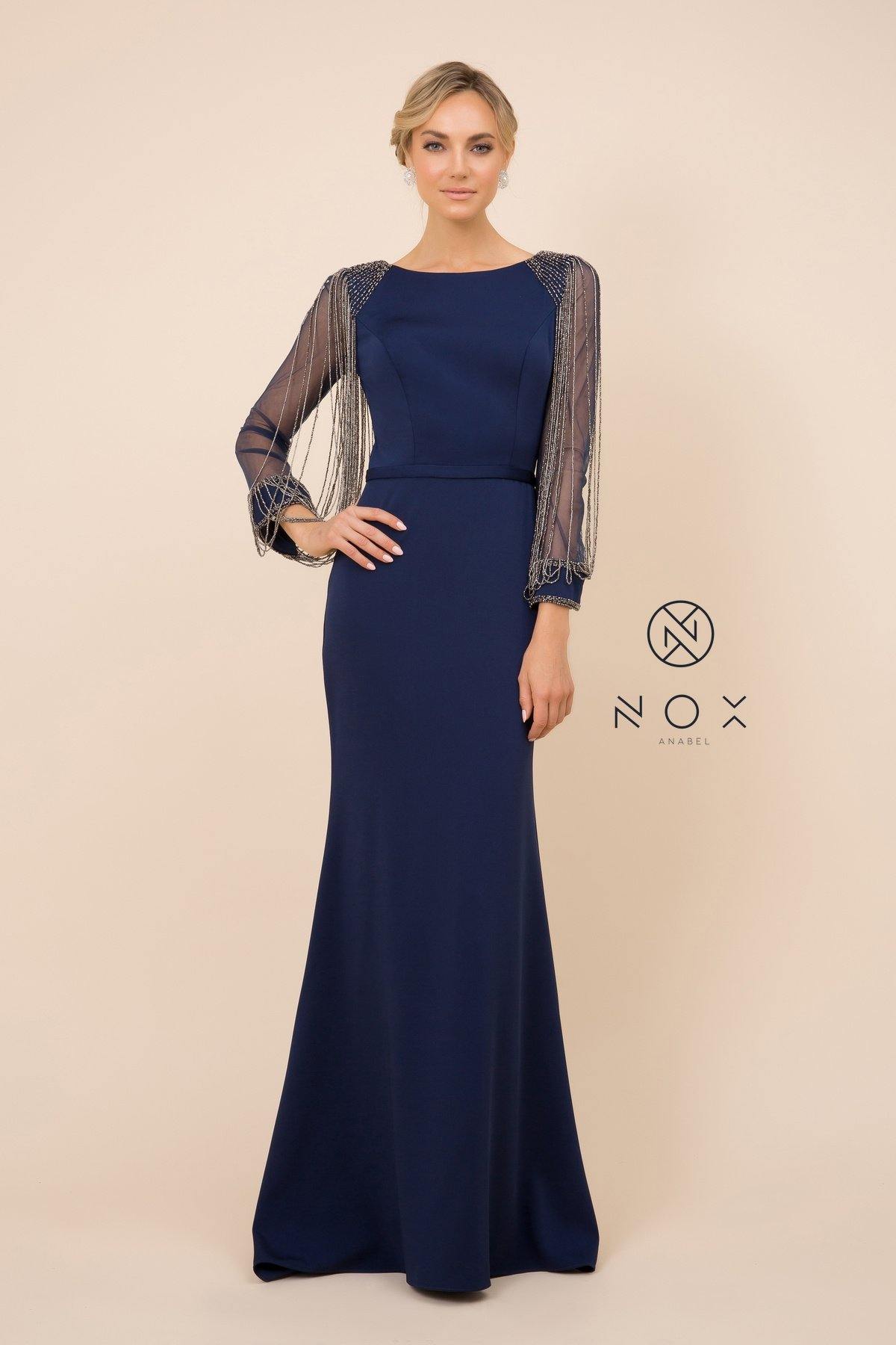 Long Fitted Prom Dress Formal - The Dress Outlet Nox Anabel