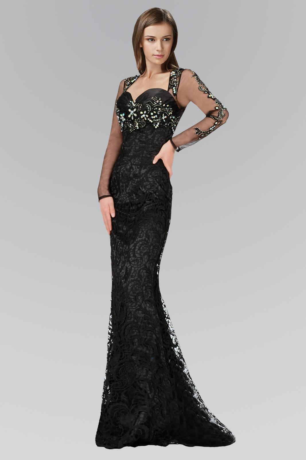 Long Fitted Prom Dress Formal Evening Gown - The Dress Outlet Elizabeth K