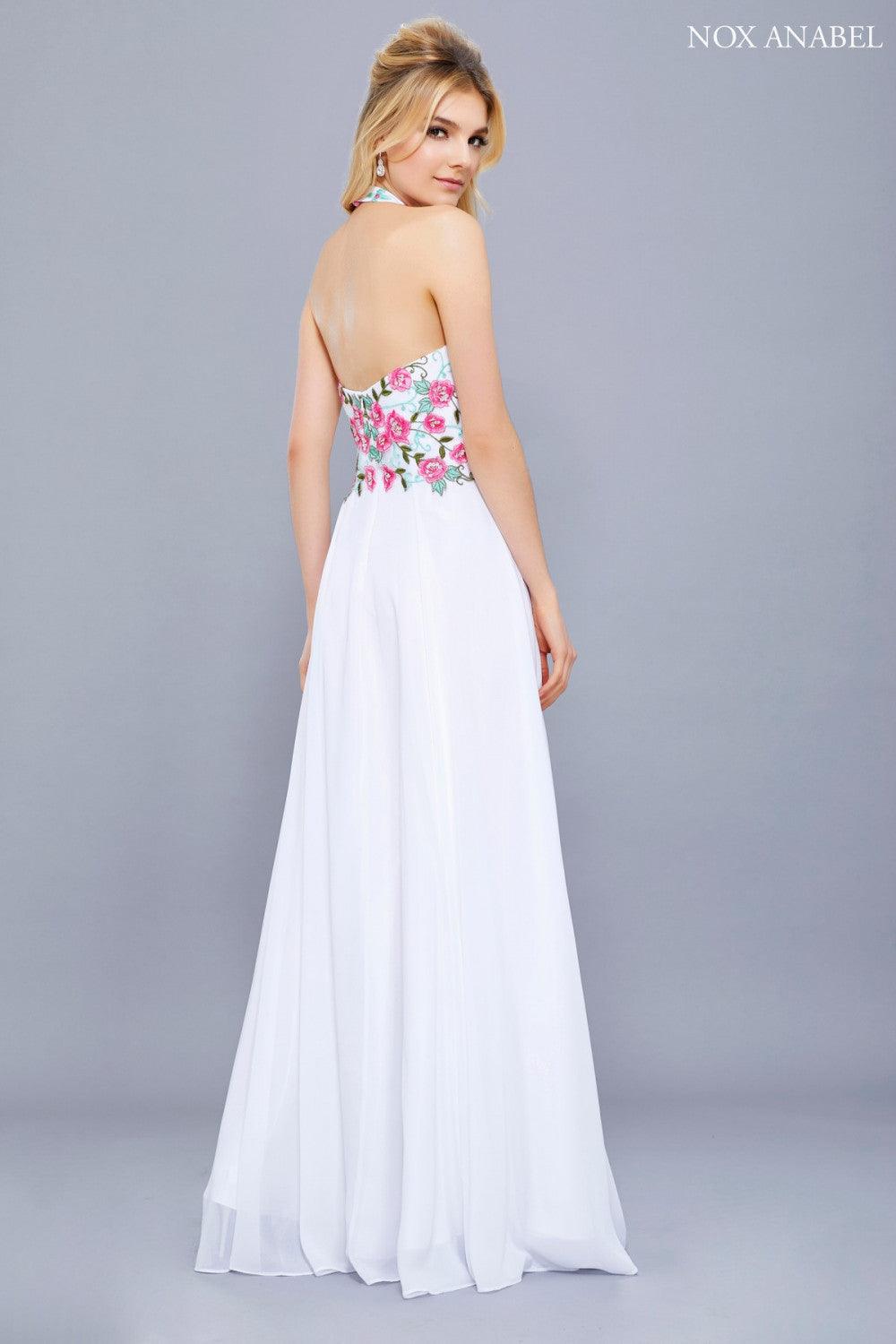 Floral bodice prom dress on sale