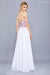 Long Floral Bodice Prom Dress Formal Evening Gown - The Dress Outlet Nox Anabel