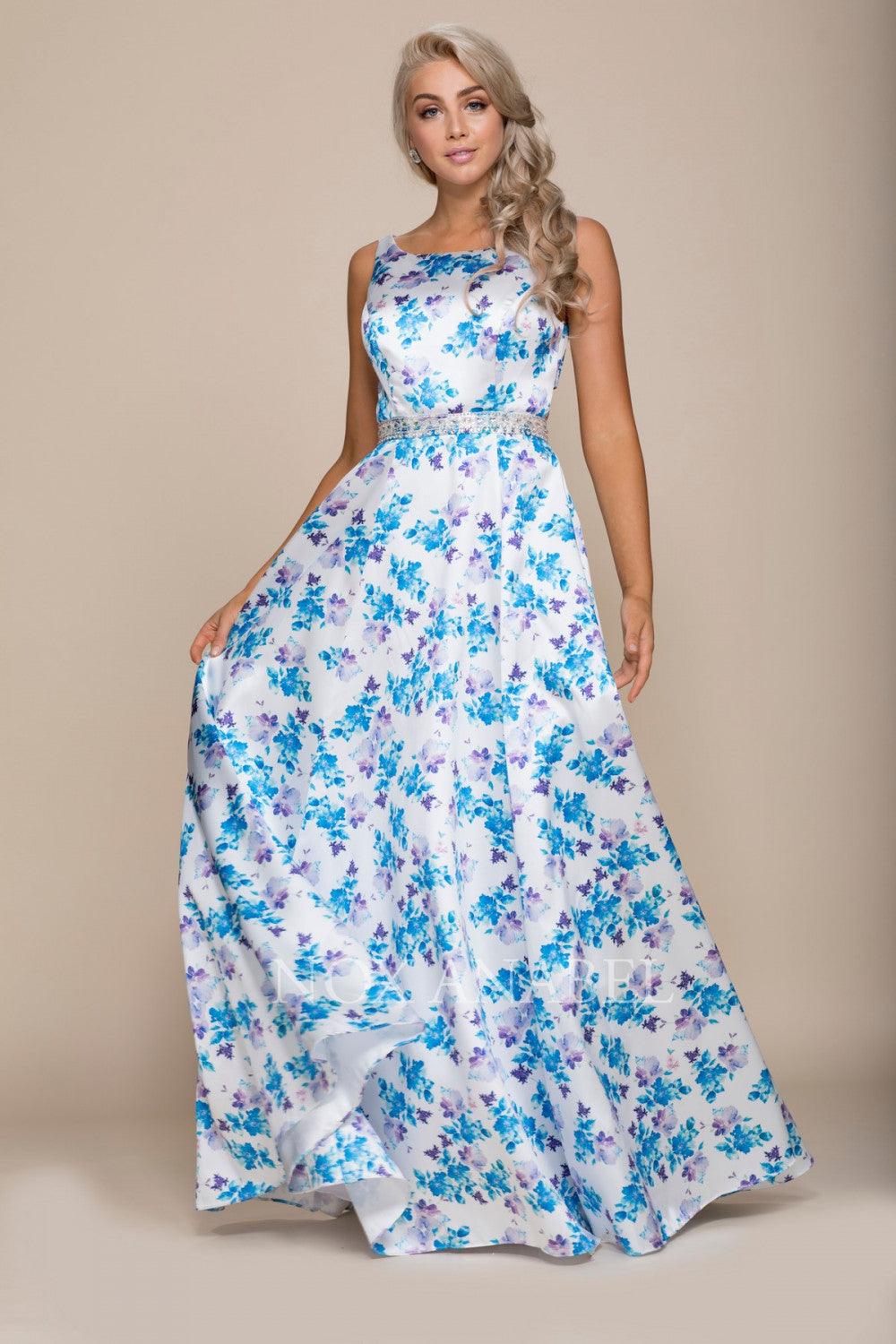 Floral Patterns Long Floral Prom Dress Formal Gown for $104.99 – The ...