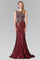 Long Formal Beaded Sleeveless Evening Prom Dress - The Dress Outlet Elizabeth K