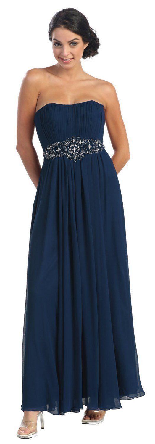 Long Formal Bridemaids Dress - The Dress Outlet May Queen