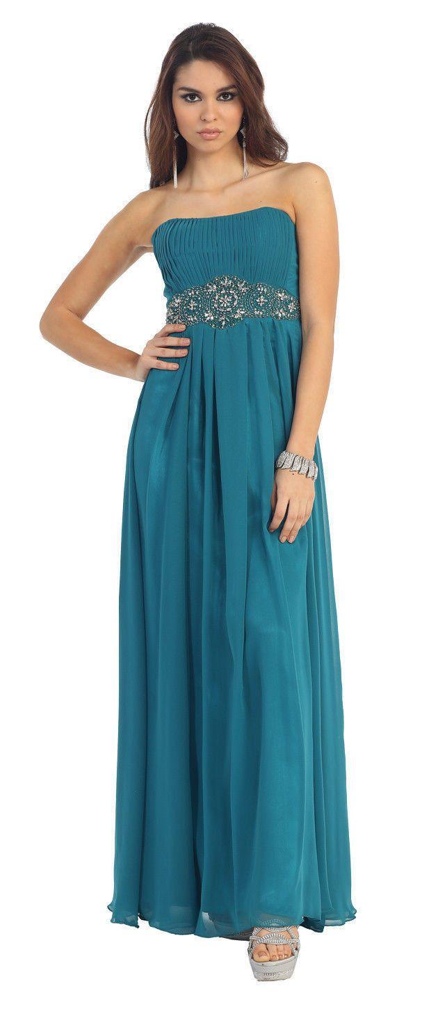 Long Formal Bridemaids Dress - The Dress Outlet May Queen