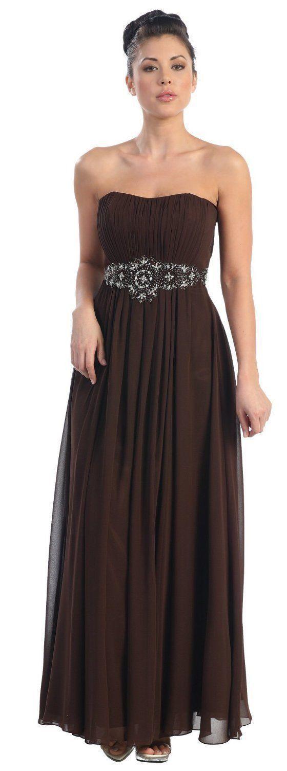 Long Formal Bridemaids Dress - The Dress Outlet May Queen