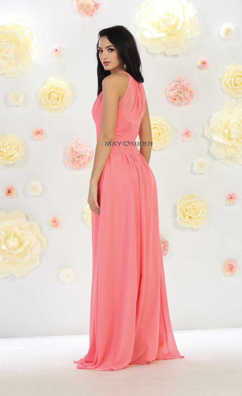 Long Formal Bridesmaid Dress Evening Party - The Dress Outlet May Queen