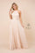 Long Formal Bridesmaid Prom Dress Champagne