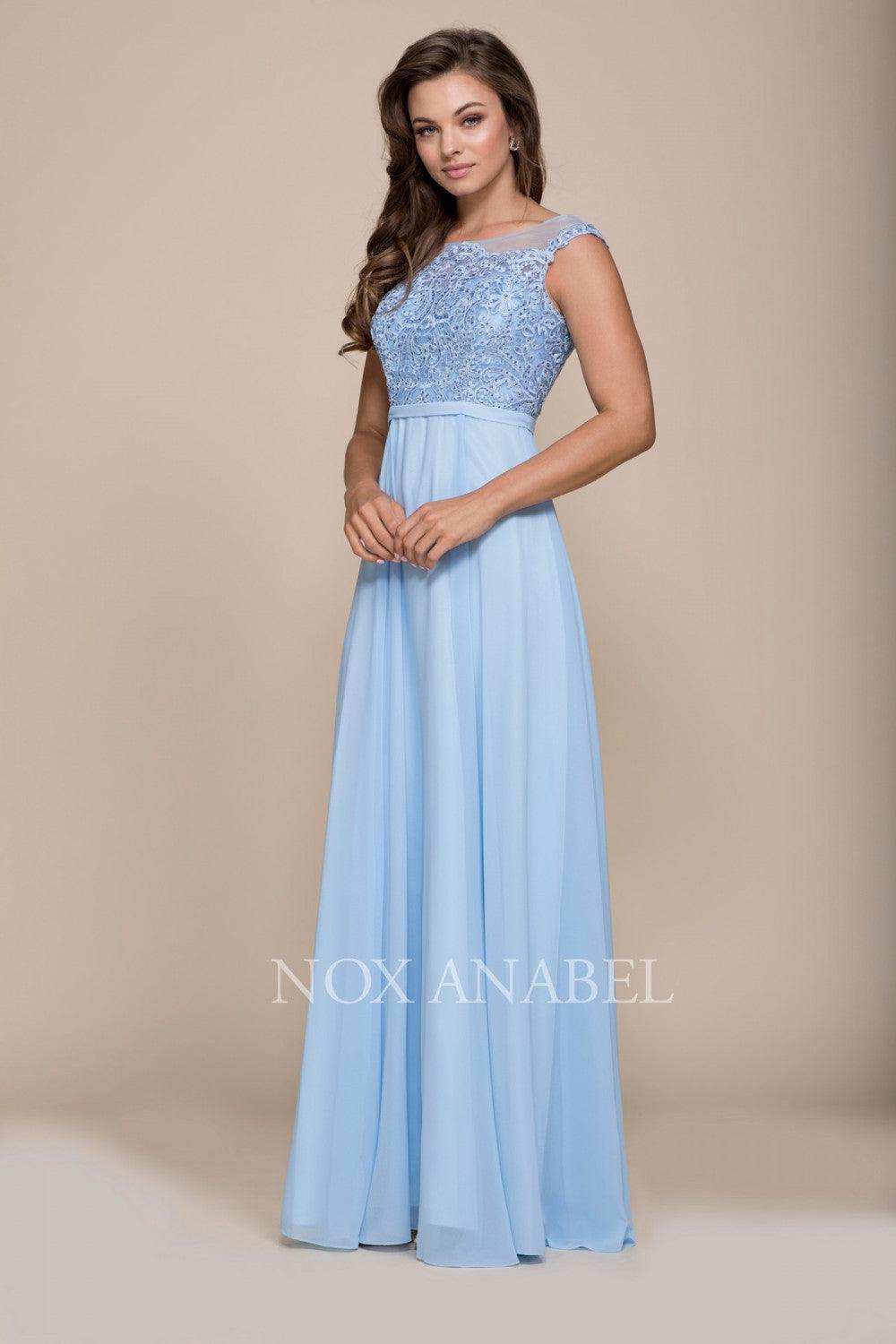 Long Formal Bridesmaid Prom Dress - The Dress Outlet Nox Anabel