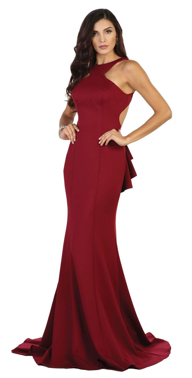 Long Formal Bridesmaids Dress Evening Homecoming Gown - The Dress Outlet May Queen