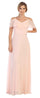 Long Formal Bridesmaids Off Shoulder Prom Dress - The Dress Outlet Eva Fashion