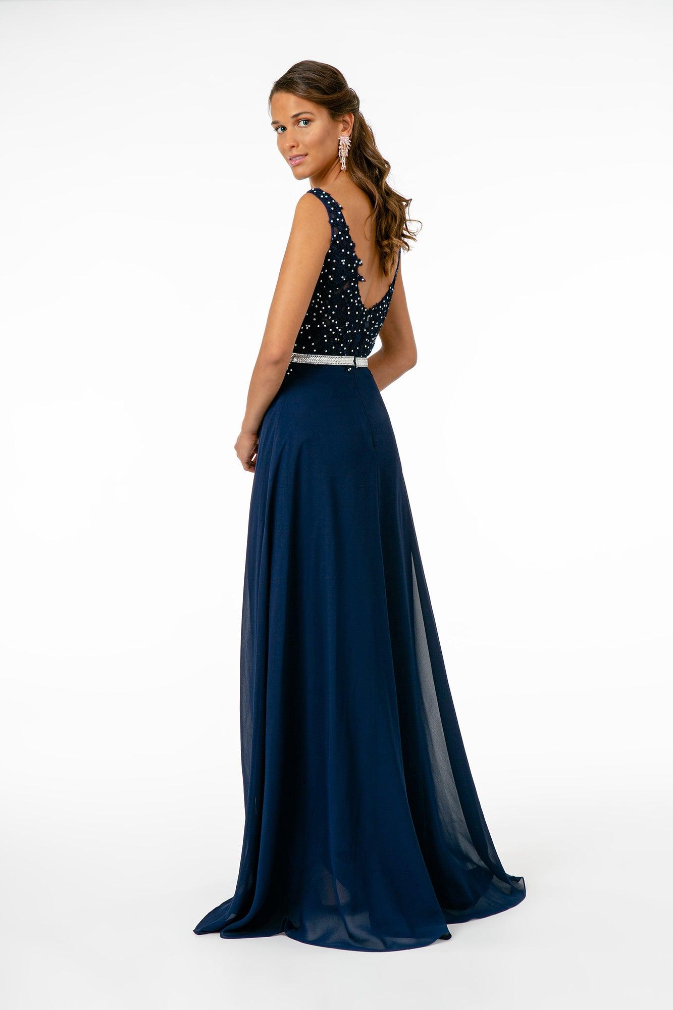 Long Formal Chiffon Prom Dress - The Dress Outlet