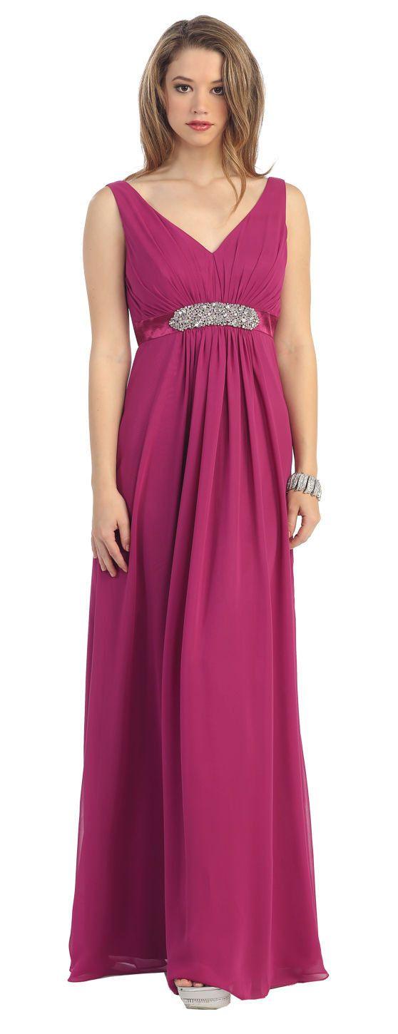 Long Formal Dress Bridesmaids Gown - The Dress Outlet May Queen