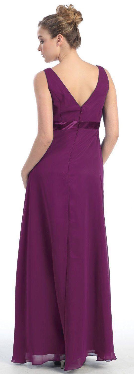 Long Formal Dress Bridesmaids Gown - The Dress Outlet May Queen