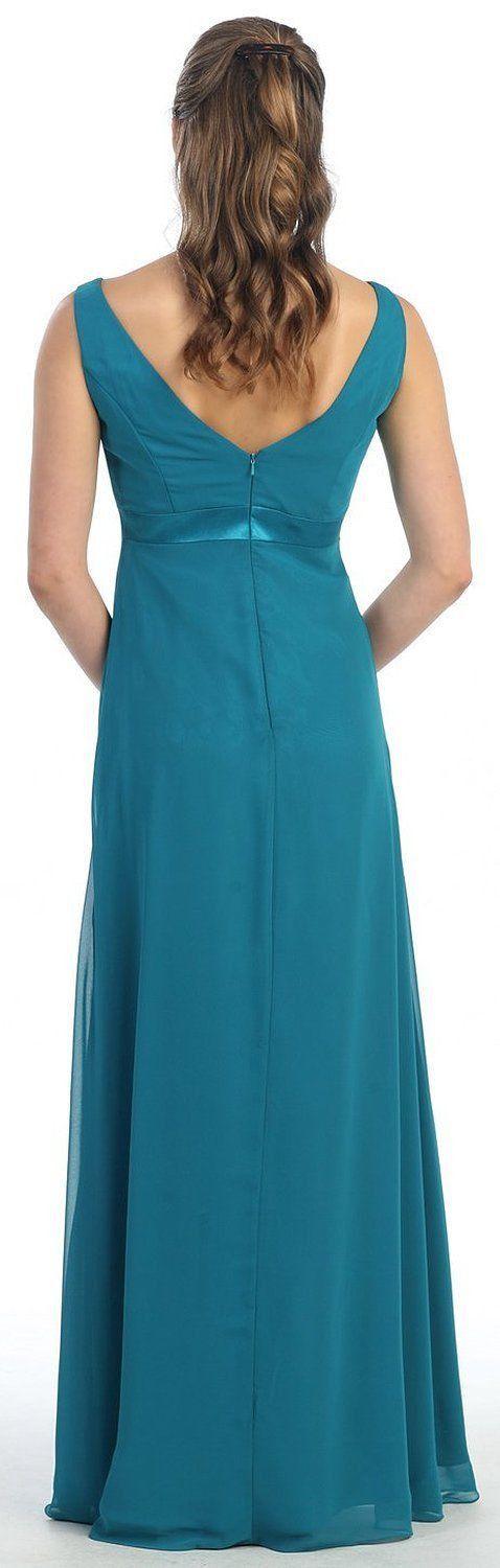 Long Formal Dress Bridesmaids Gown - The Dress Outlet May Queen