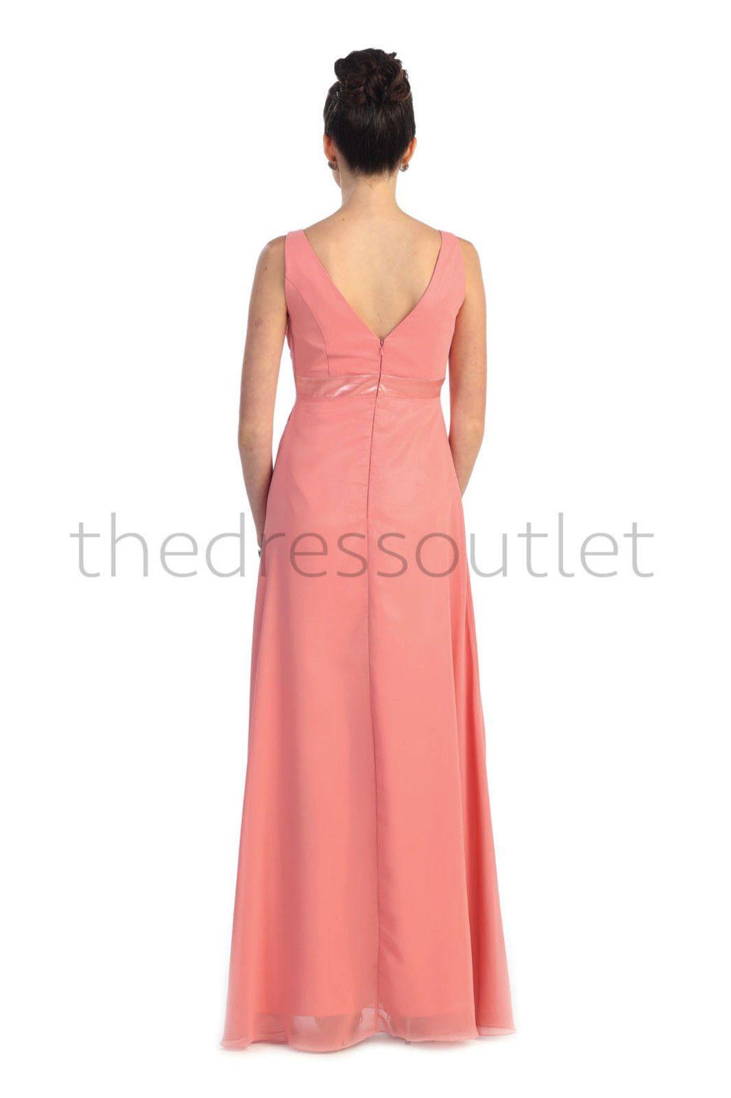 Long Formal Dress Bridesmaids Gown - The Dress Outlet May Queen