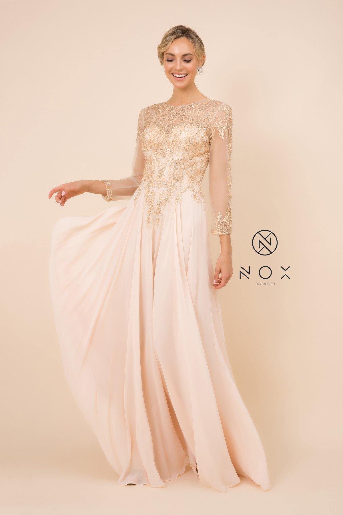 Steel Long Formal Dress Evening Gown Steel