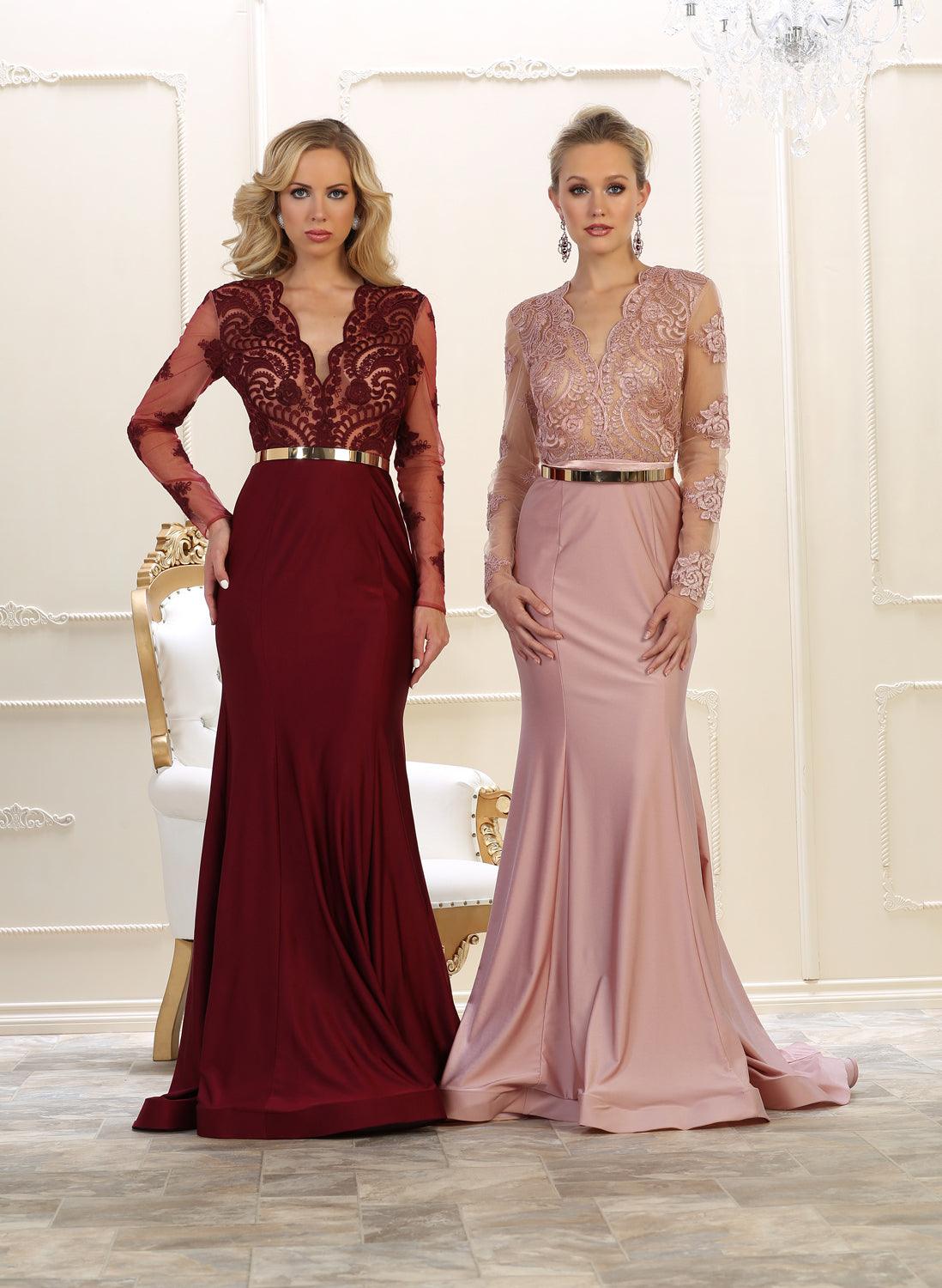 Long Formal Dress Evening Mother of the Bride - The Dress Outlet May Queen