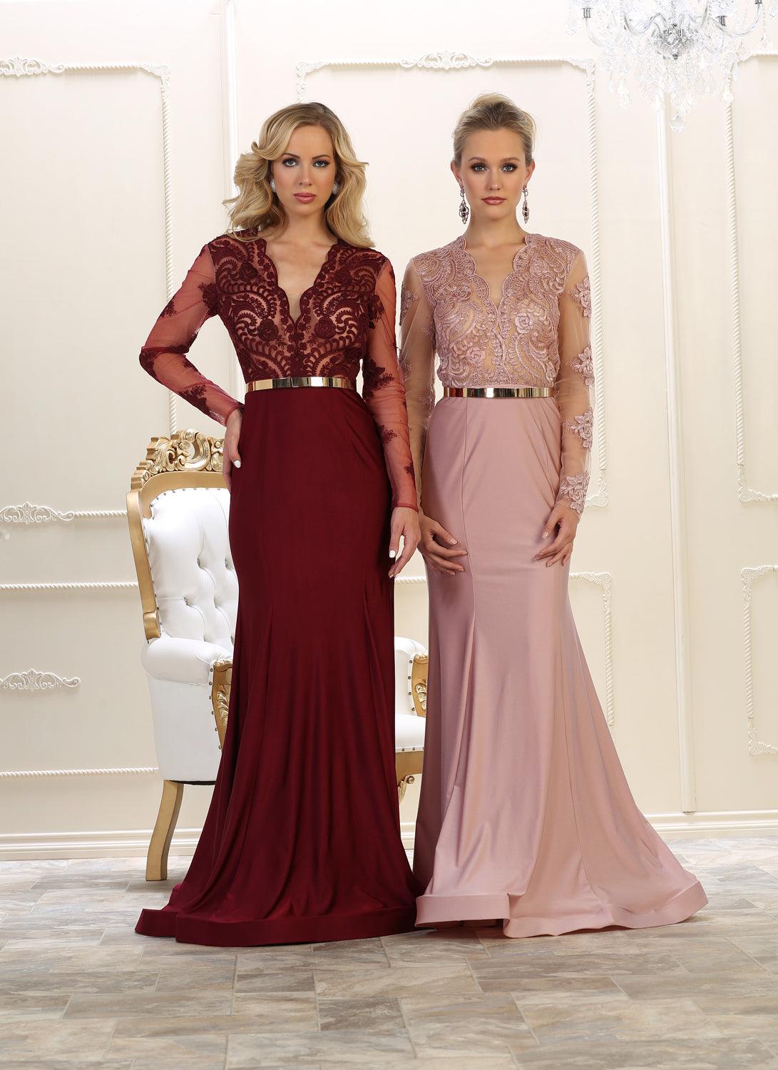 Long Formal Dress Evening Mother of the Bride - The Dress Outlet May Queen