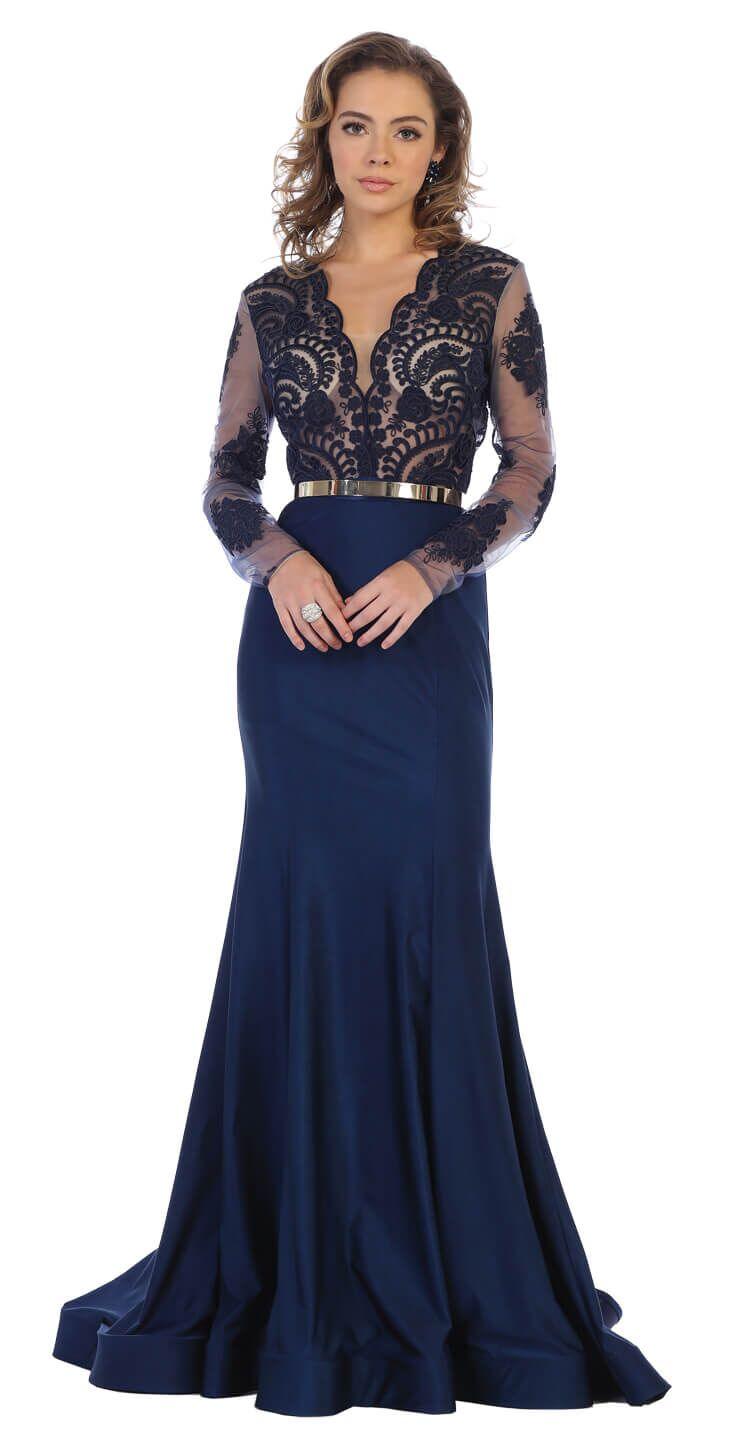 Long Formal Dress Evening Mother of the Bride - The Dress Outlet May Queen