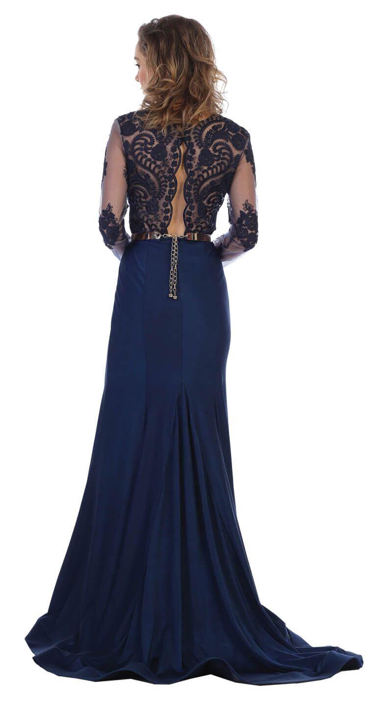 Long Formal Dress Evening Mother of the Bride - The Dress Outlet May Queen