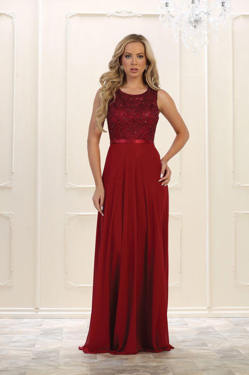 Long Formal Dress Evening Party Gown - The Dress Outlet May Queen