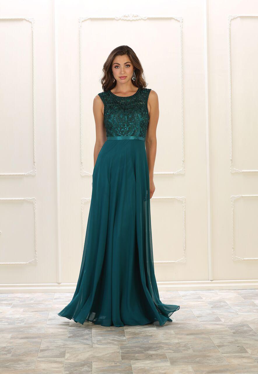 Long Formal Dress Evening Party Gown - The Dress Outlet May Queen